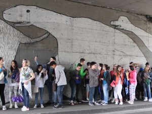 visite guidate e laboratori artistici davanti le opere di street art